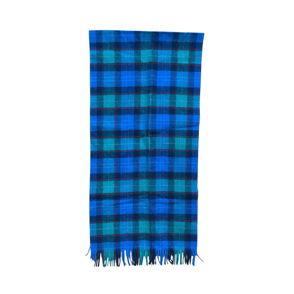 Vtg. PENDLETON 100% Pure Virgin Wool Plaid Blanket Scarf Preppy Heritage USA - Picture 1 of 6